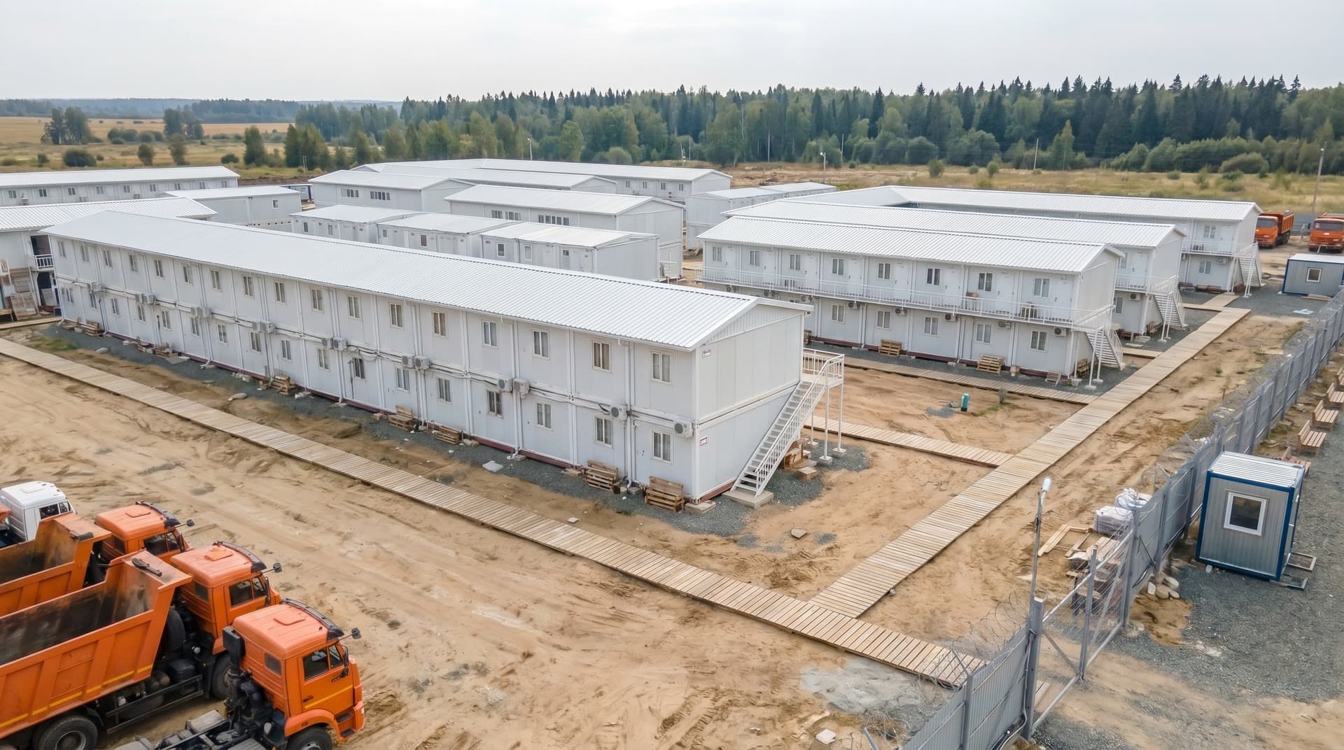 Двухэтажный городок на 300 человек, Московская обл.